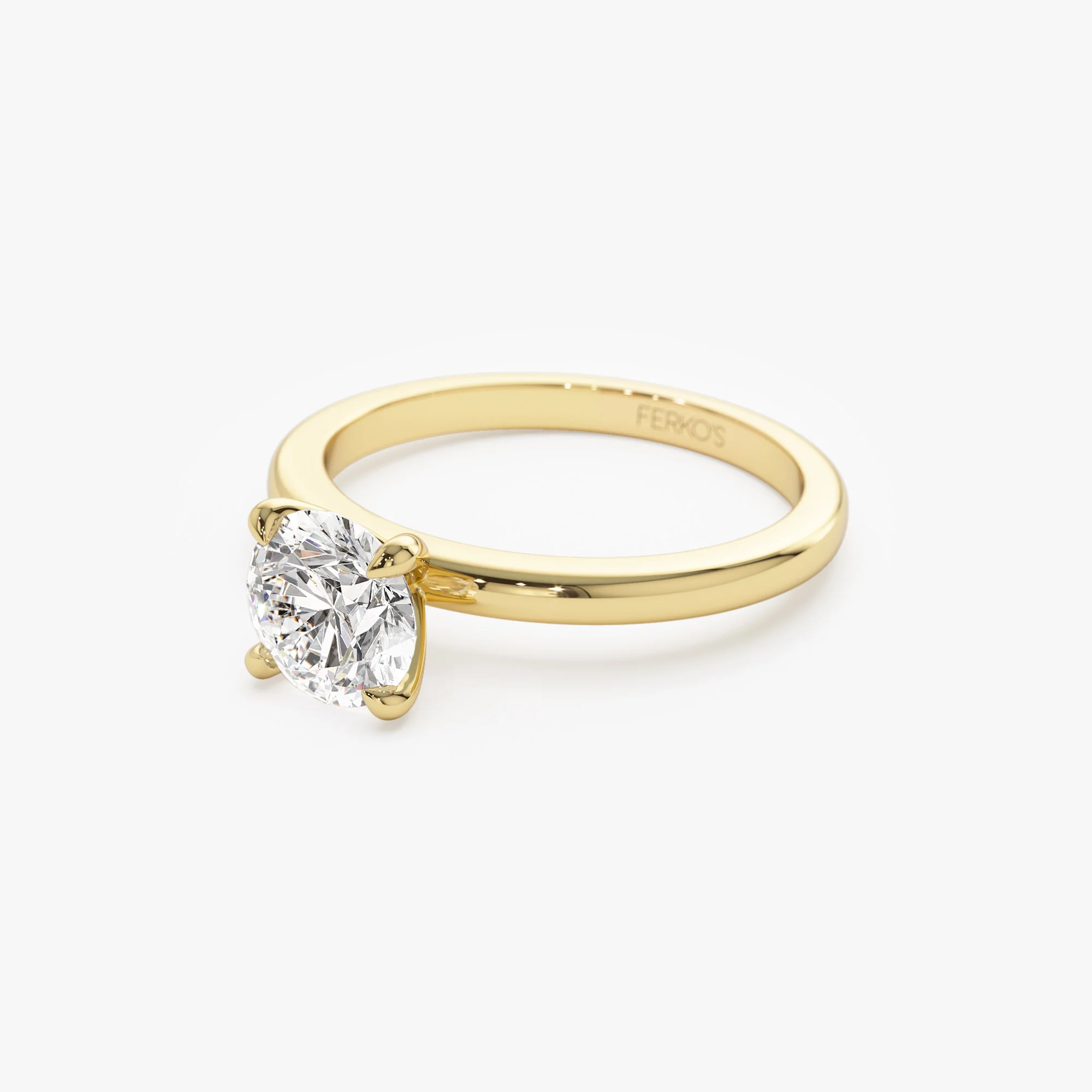 0.75 - 1.50 ctw 14k Four Prong Setting Round Shape Lab Grown Diamond Engagement Ring - Valerie - Image 8