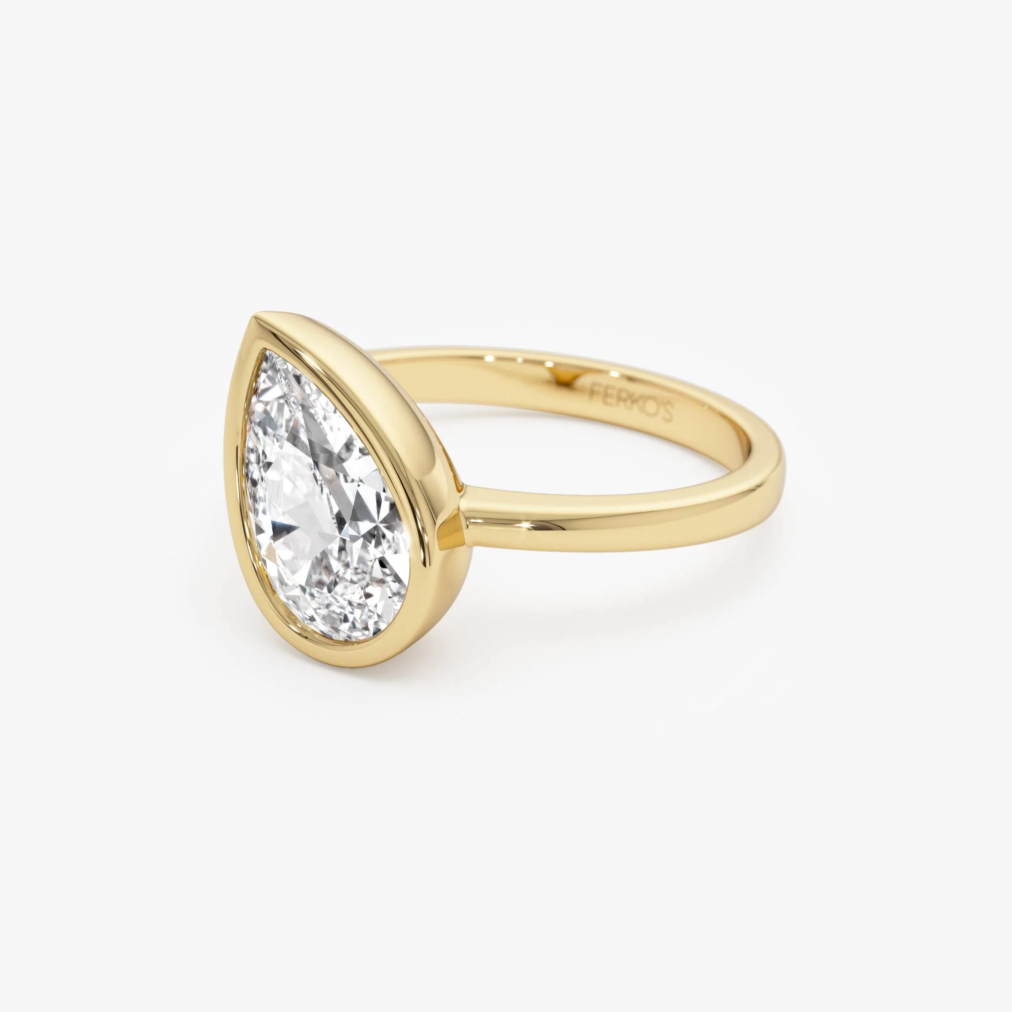 1.50ctw 14k Pear Shaped Lab Grown Diamond Unique Engagement Ring - Pia - Image 10