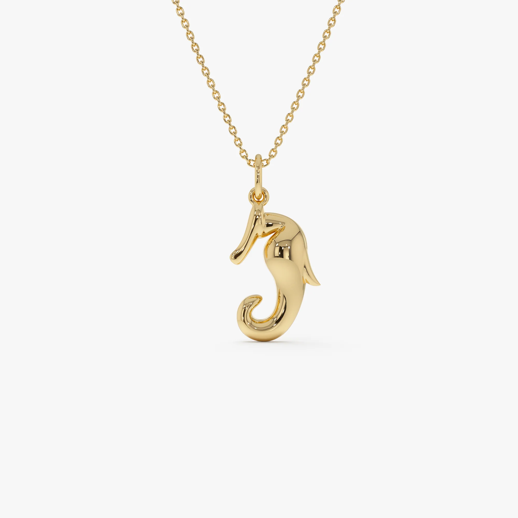 14 Seahorse Charm Necklace