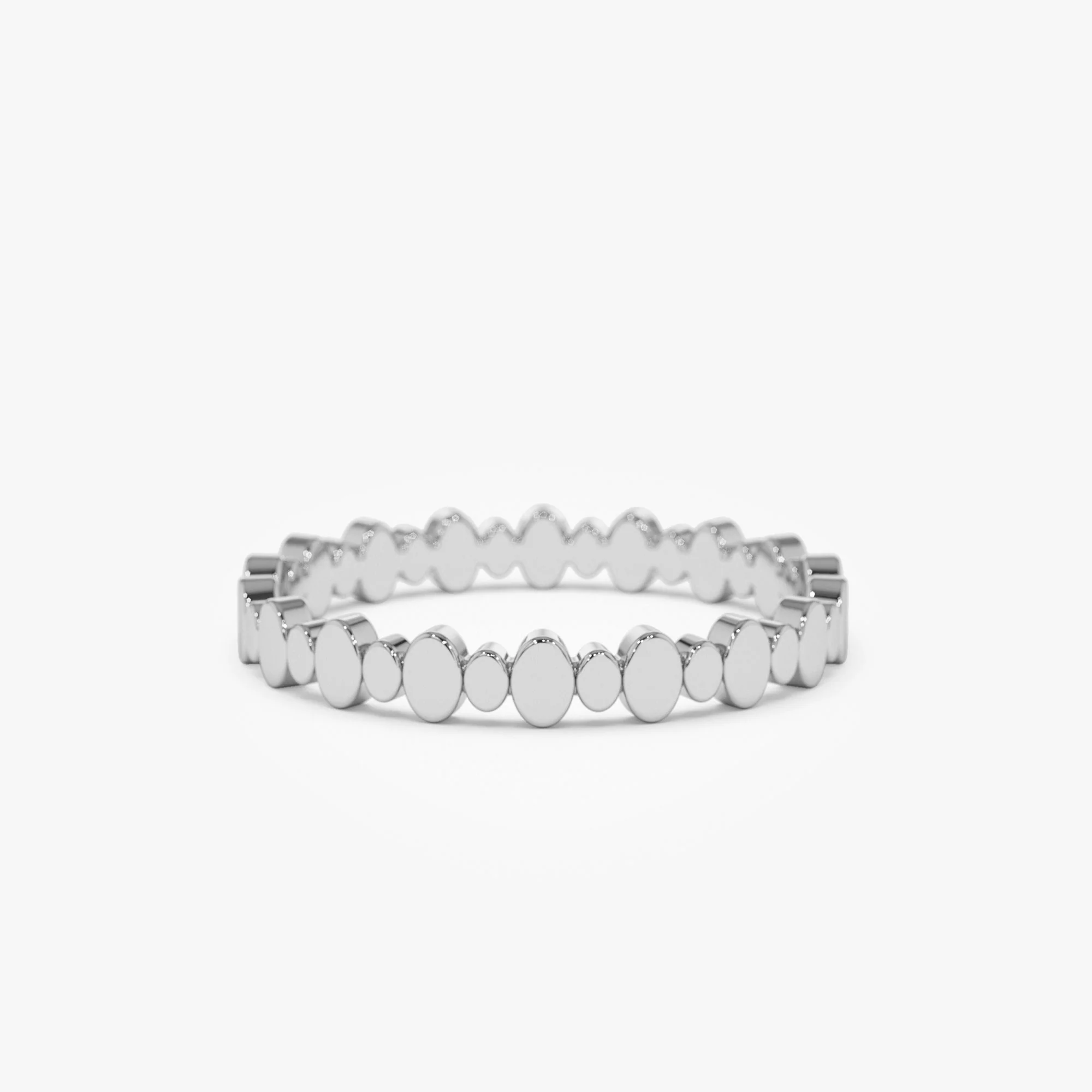 14k Alternating Size Oval Ring - Image 6