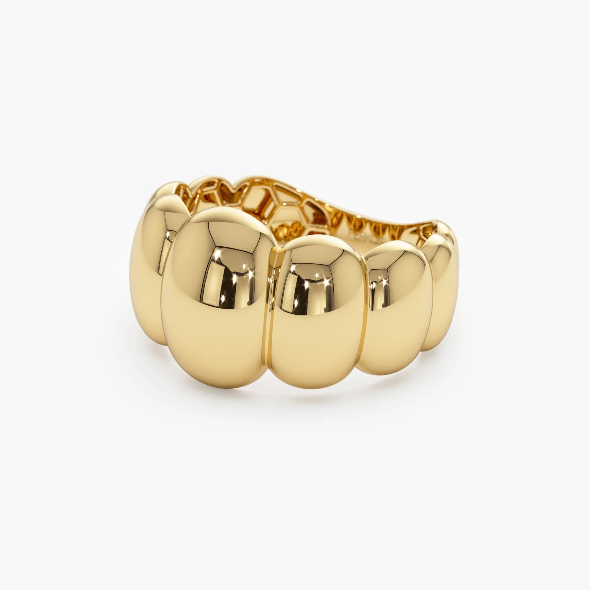 14k Bubble Dome Statement Ring - Image 6