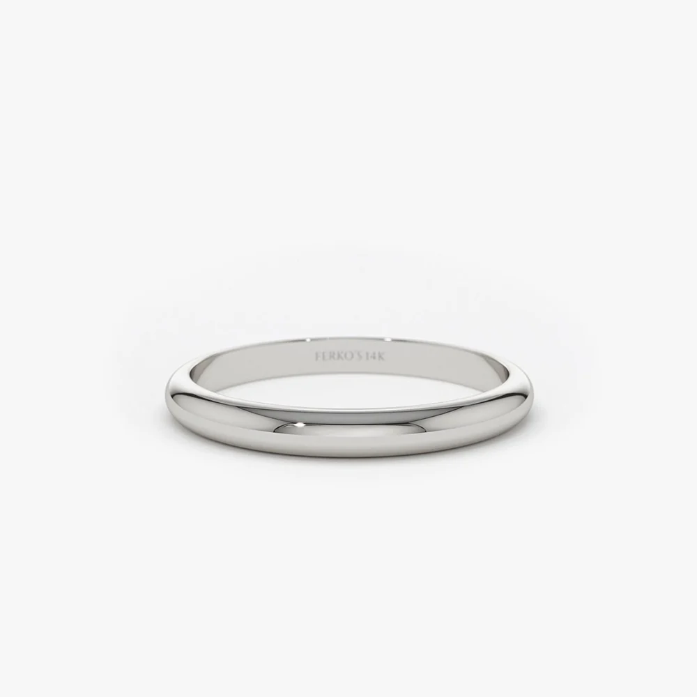 14k Classic Dome 2MM Band - Image 6