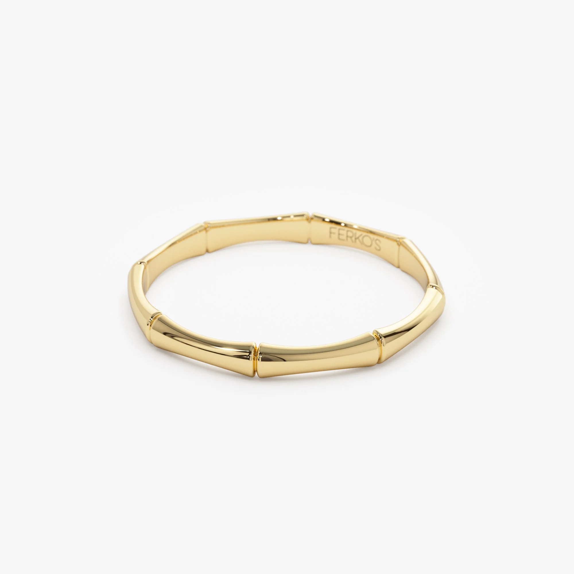 14k Dainty Minimal Bamboo Gold Ring - Image 5