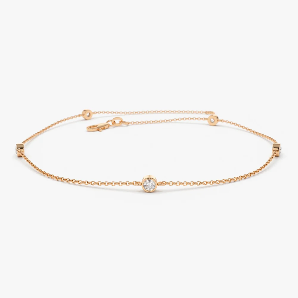 14k Diamond by The Yard Solitaire Bracelet - Image 7