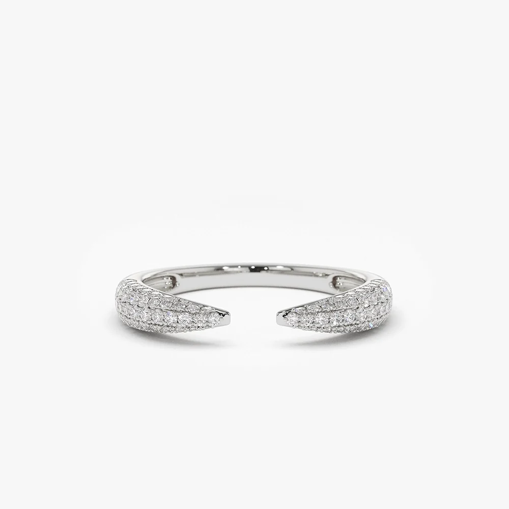 14k Diamond Claw Ring - Image 6