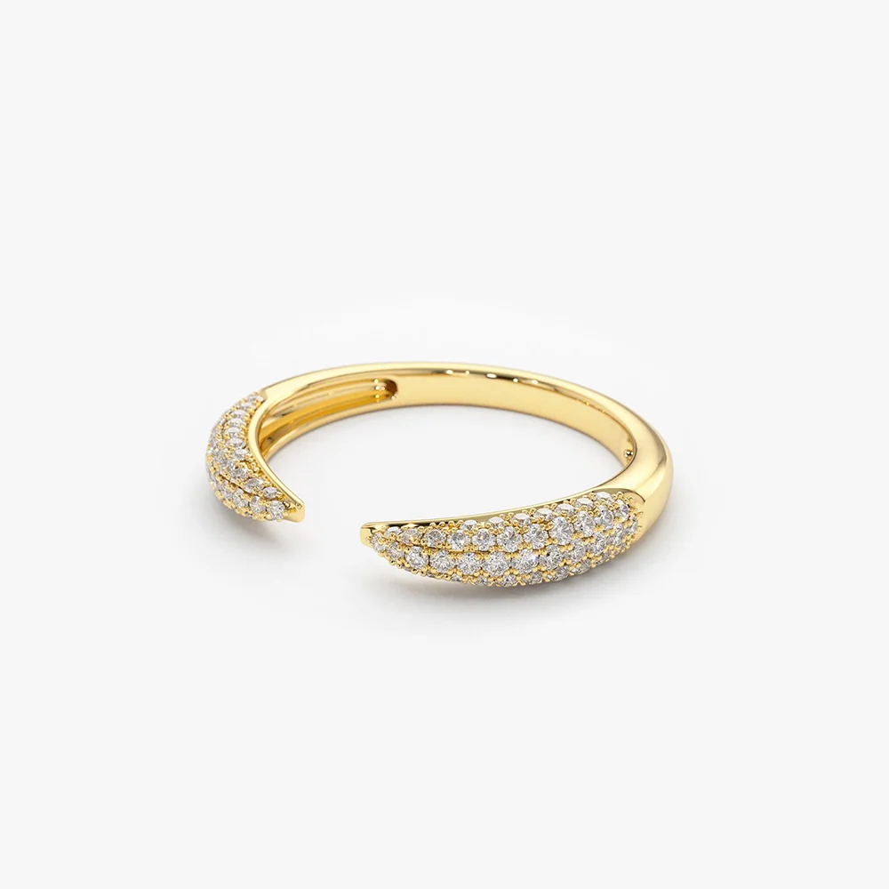 14k Diamond Claw Ring - Image 7