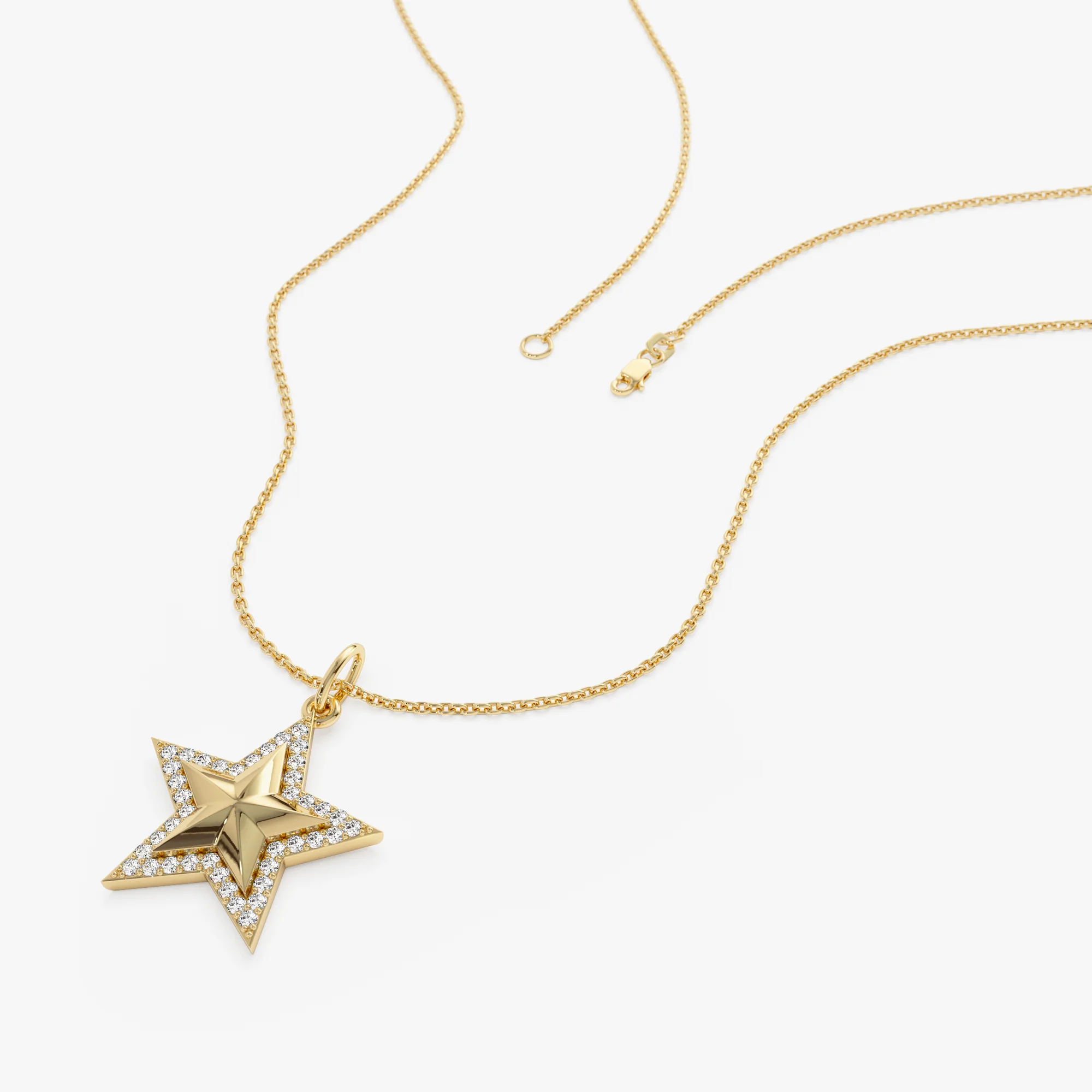 14k Diamond Star Charm - Image 3
