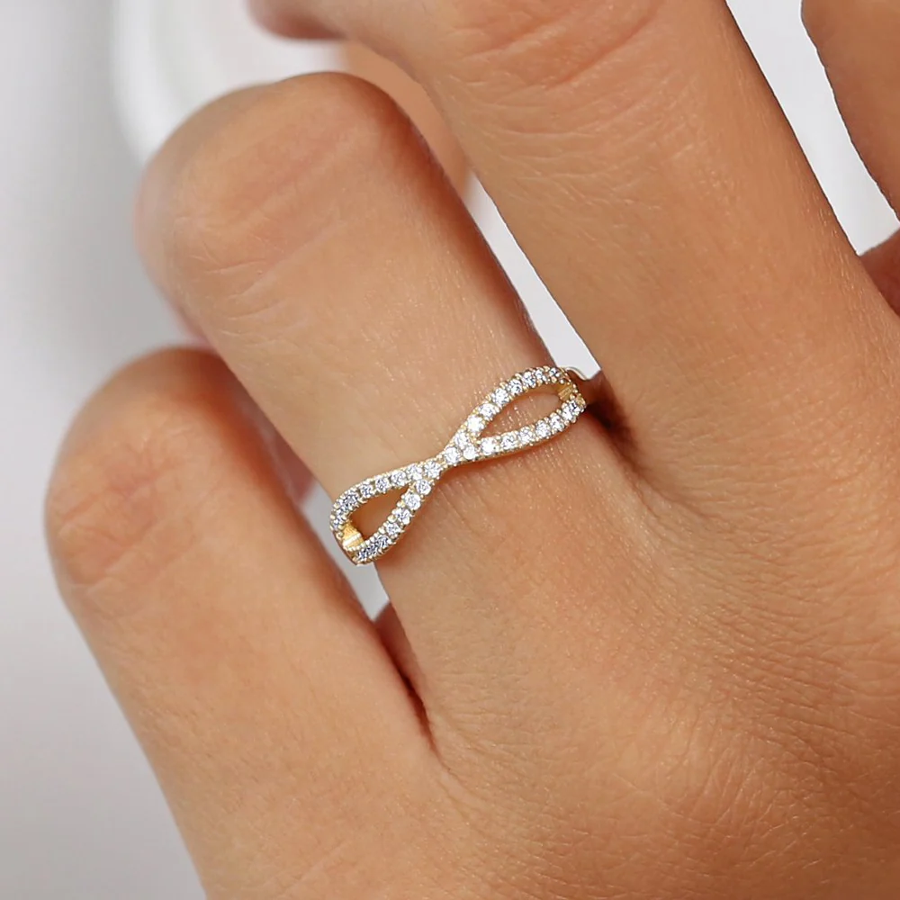 14K Gold Eternity Diamond Wedding Band - Image 2