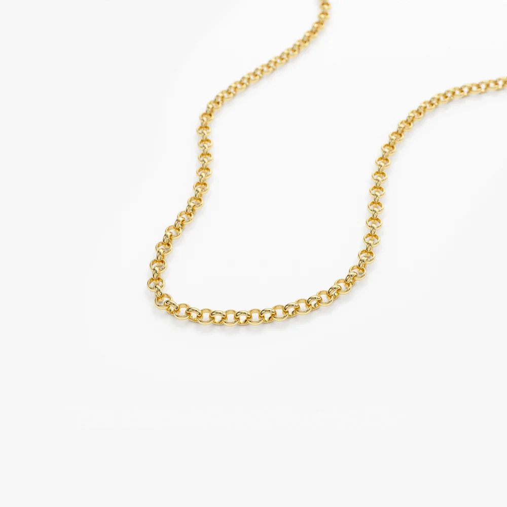 14k Gold 3MM Rolo Chain - Image 6