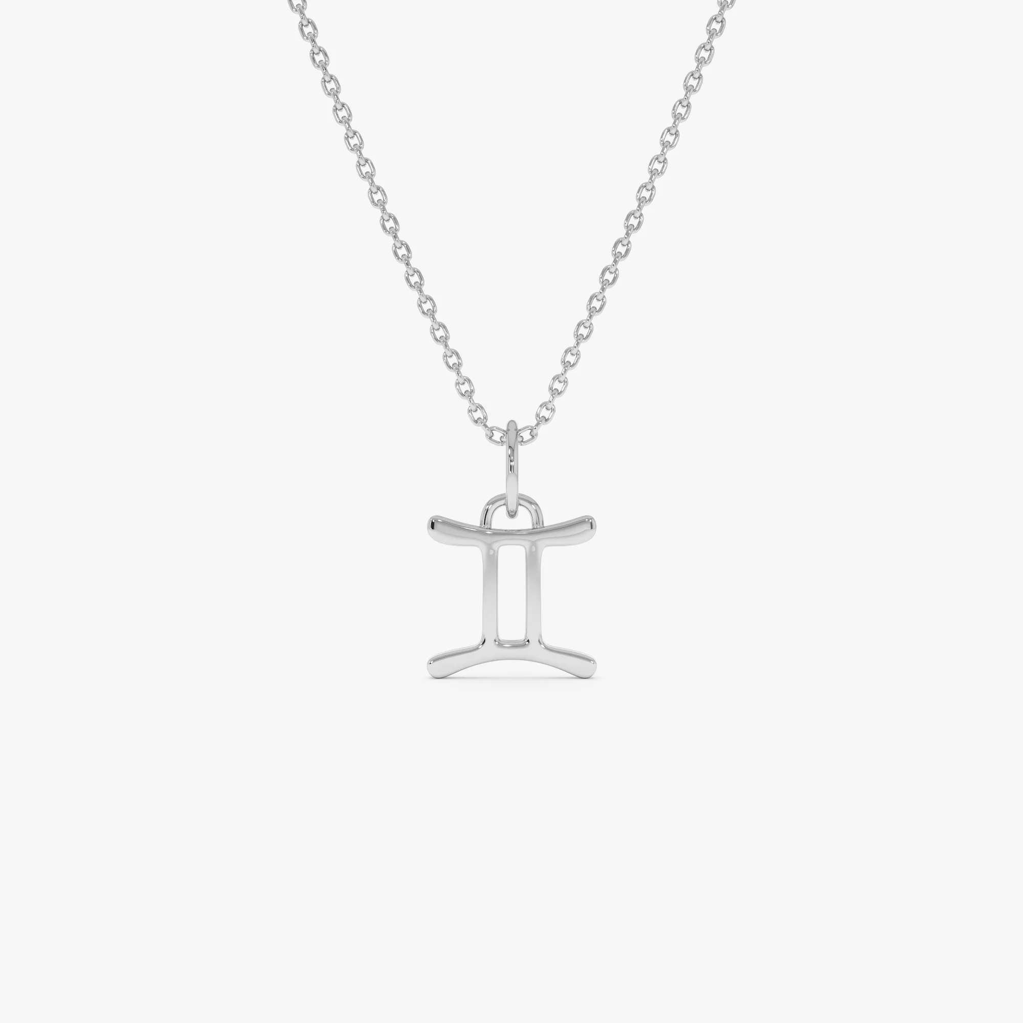14K Gemini Zodiac Charm Necklace - Image 5