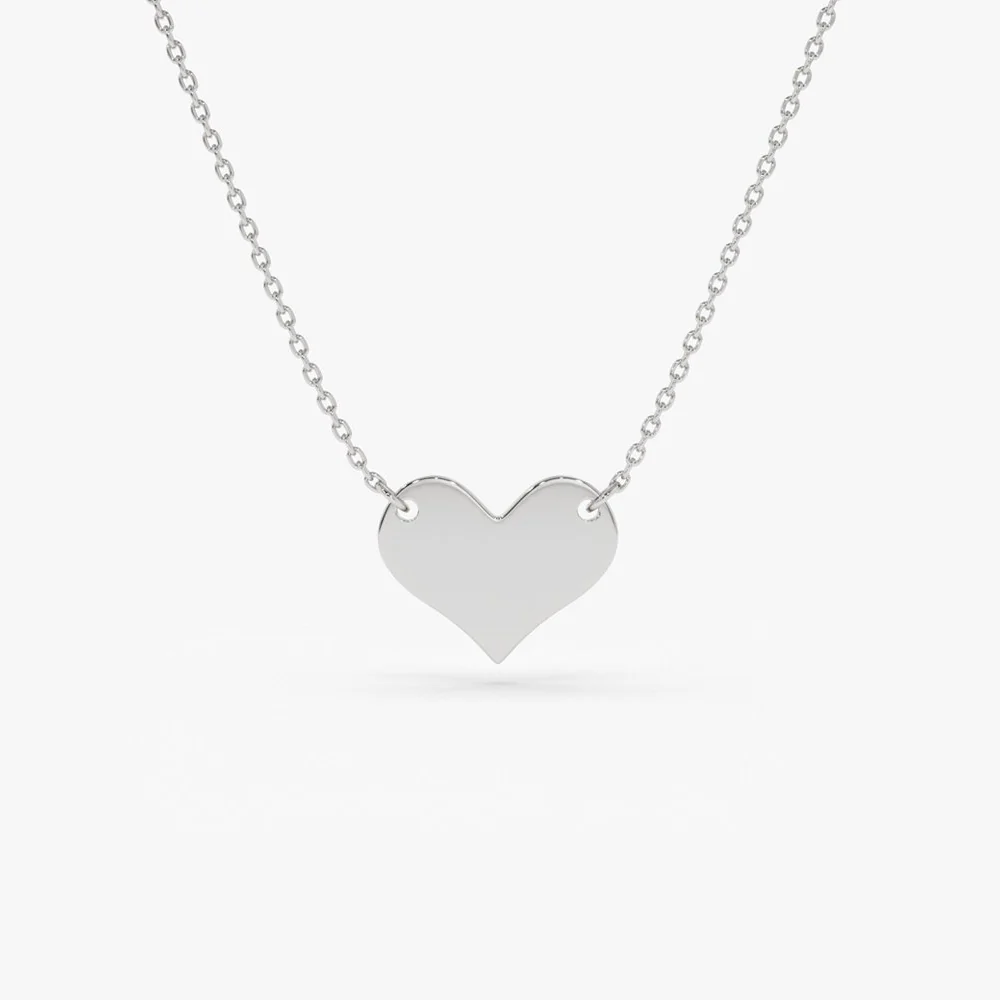14k Gold Heart Necklace - Image 5