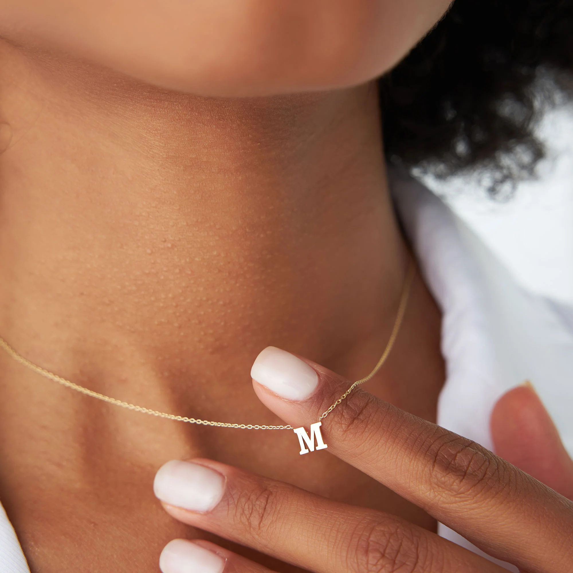 14K Gold Initial Necklace - Image 2