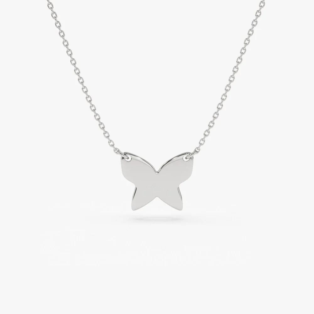 14k Butterfly Necklace - Image 7
