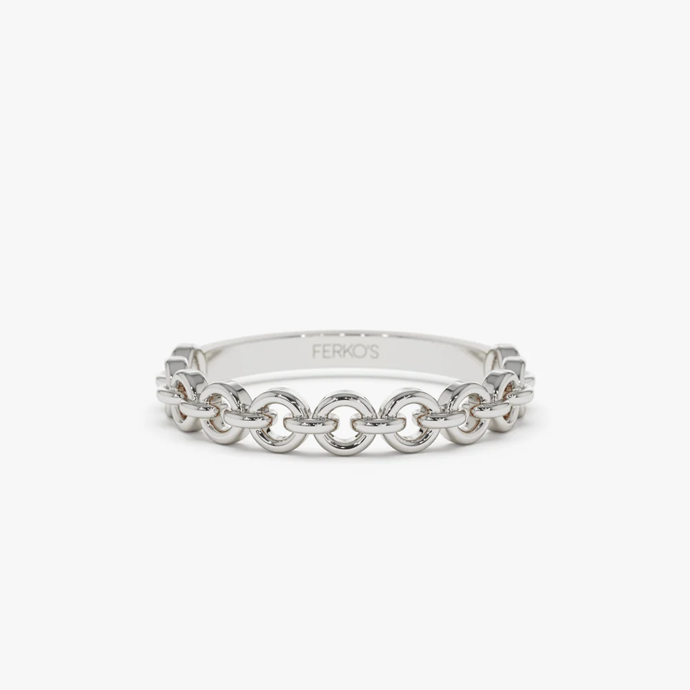 14K Gold Stackable Dainty Ring - Image 7
