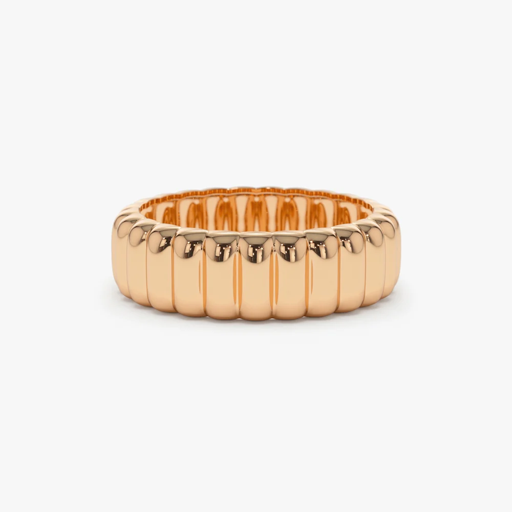 14k Iconic Dome Bold Statement Ring - Image 3