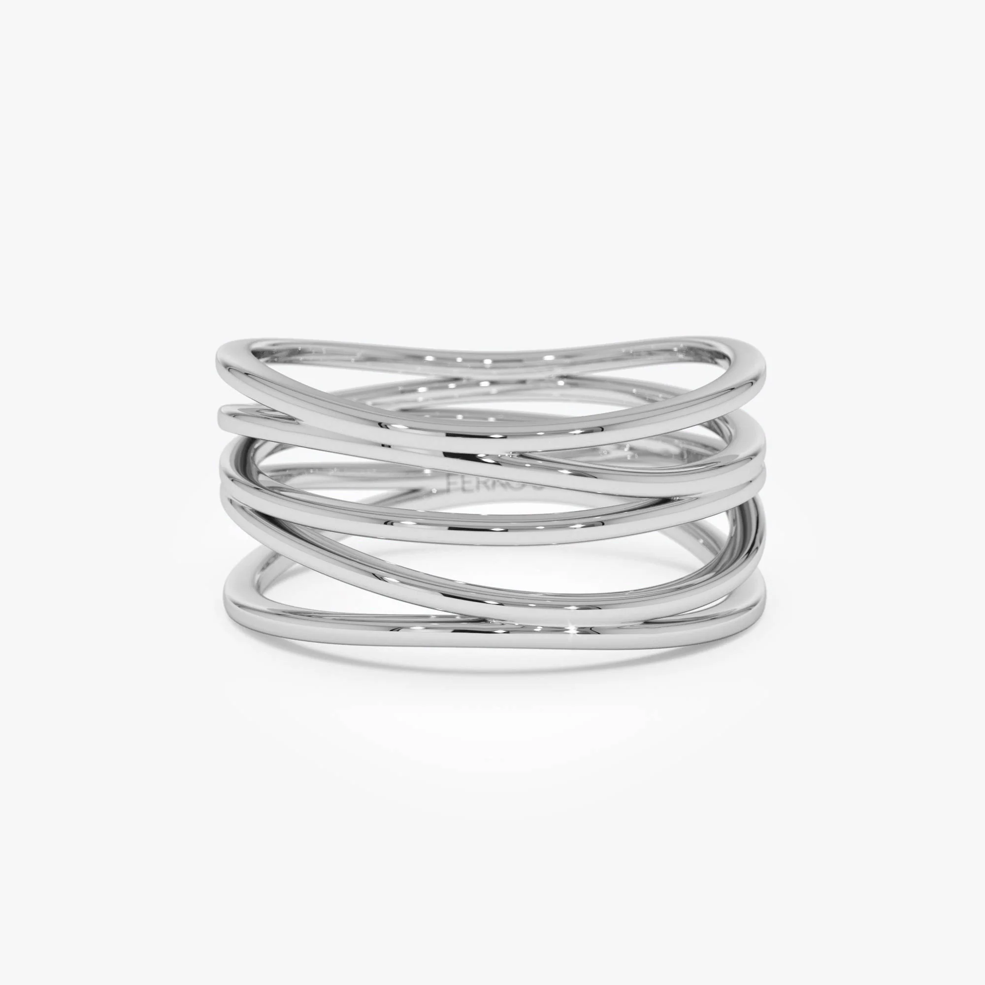 14k Multi-Intertwine Band Crossover Statement Ring - Image 10