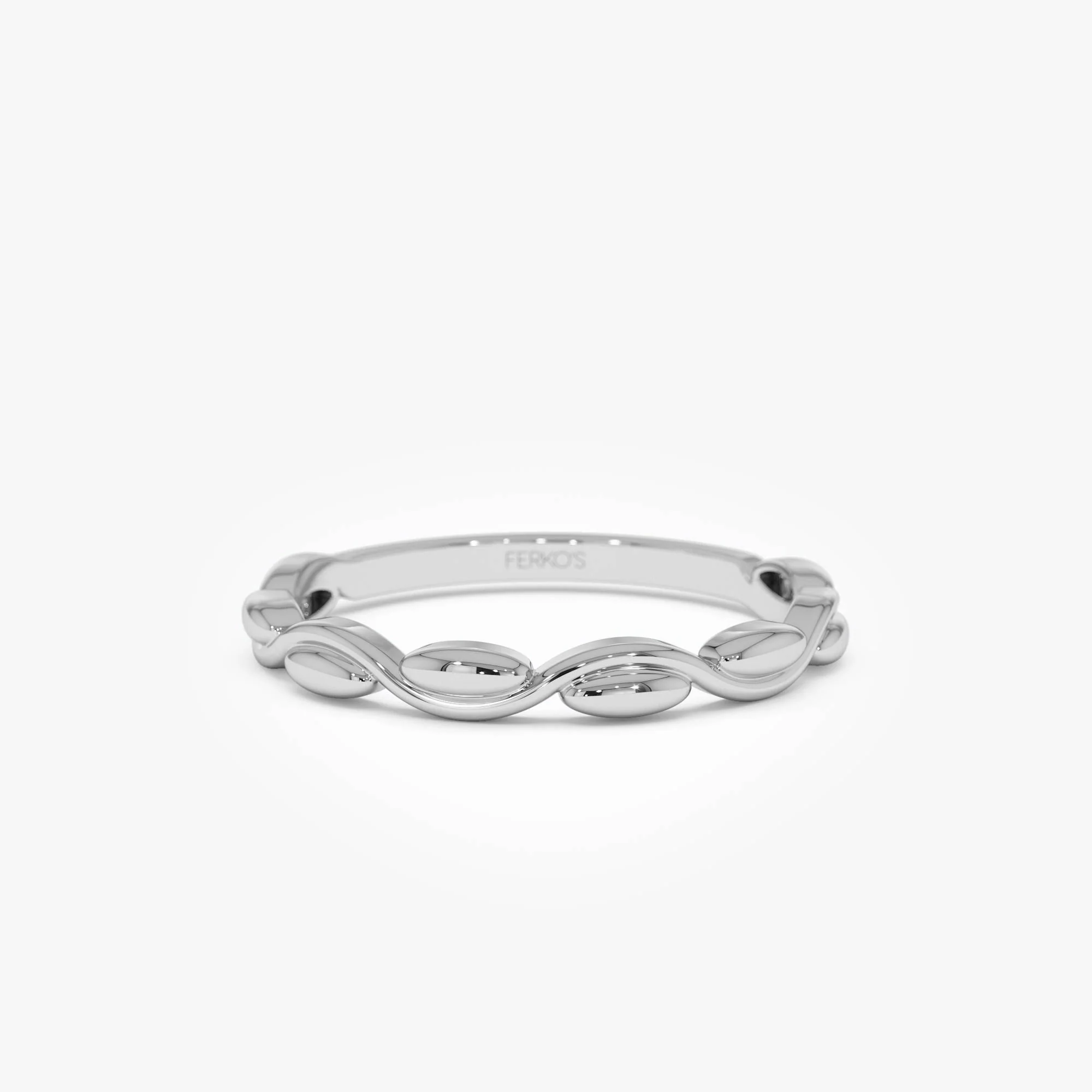 14K Oval Link Band Ring - Image 9