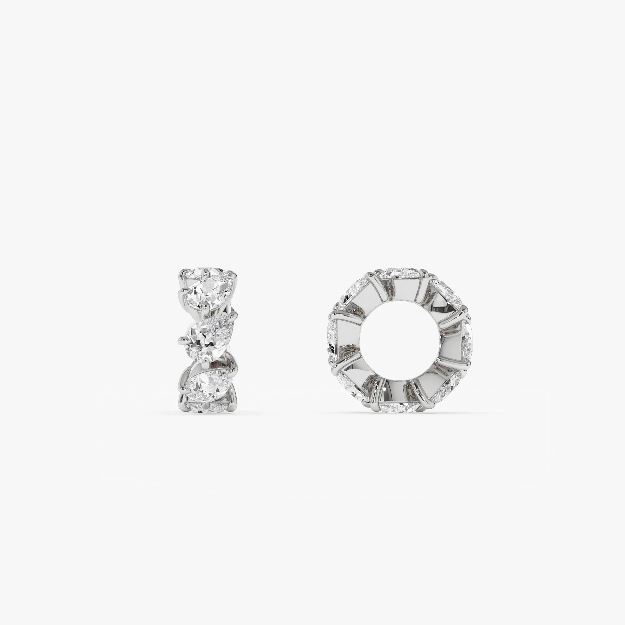 0.73 Ctw 14k Pear Shape Lab Grown Diamond Big Bead Charm - Tilia - Image 2