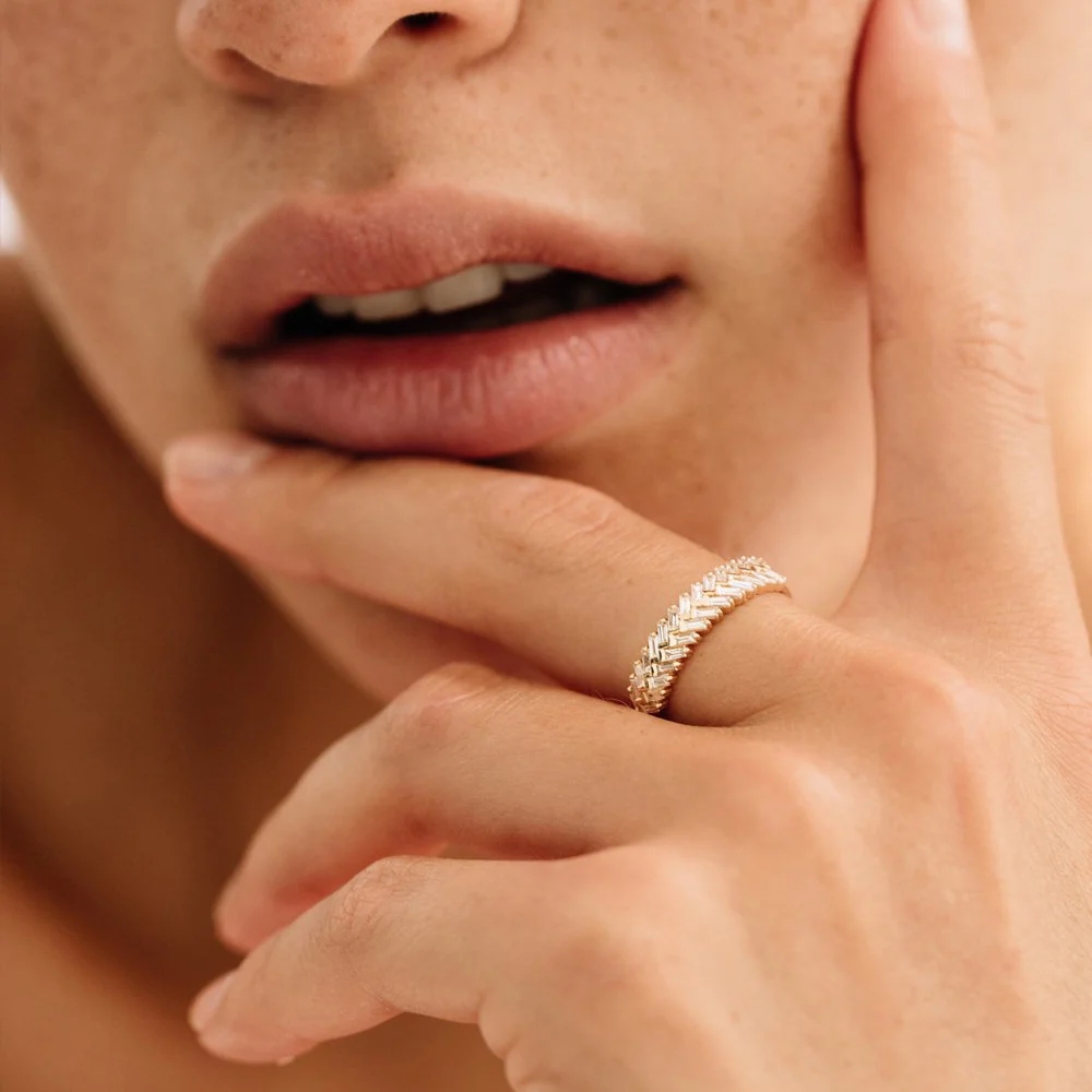 14k Step Baguette Diamond Ring - Image 3