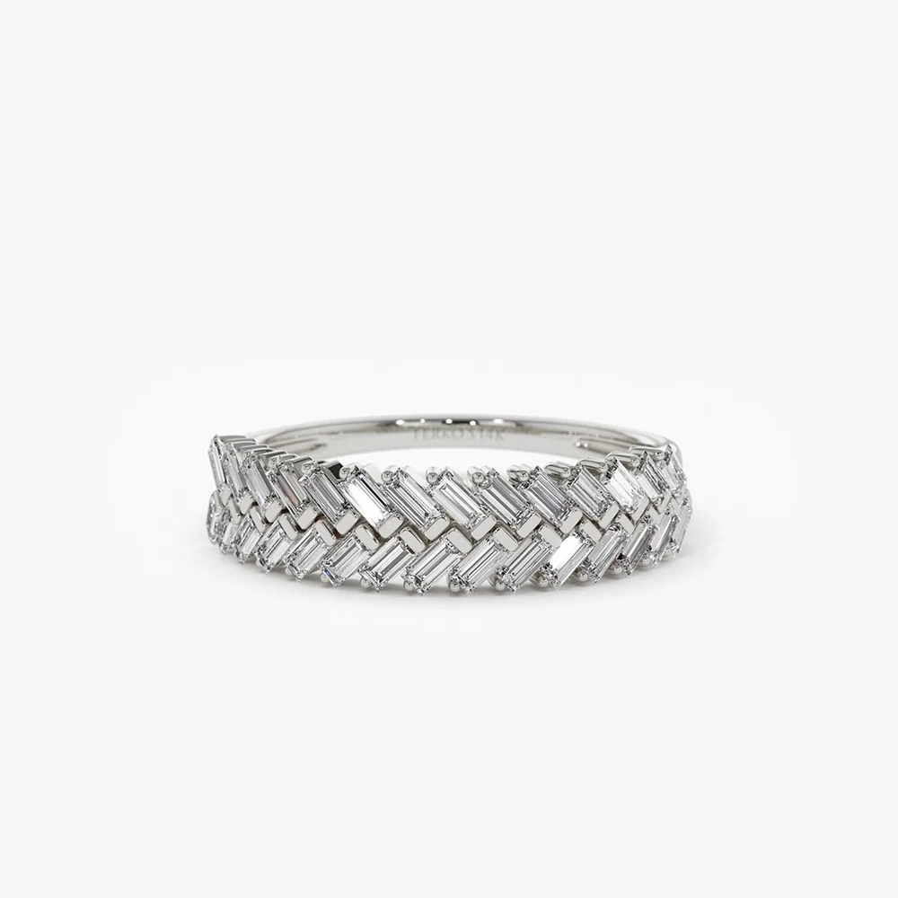 14k Step Baguette Diamond Ring - Image 7