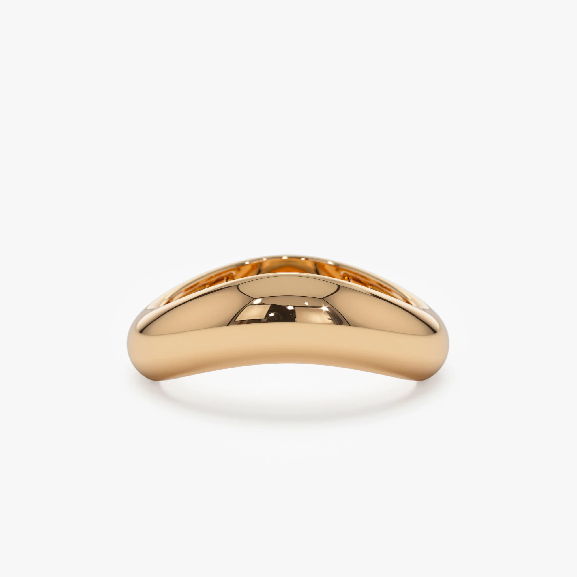 14k Unique Amorphic Shaped Figure Ring - Image 7