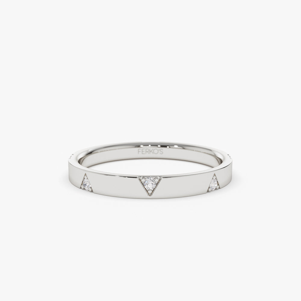 14k Unique Diamond Full Eternity Ring - Image 5