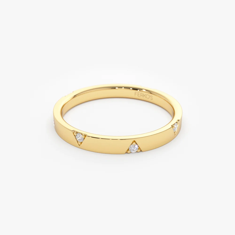 14k Unique Diamond Full Eternity Ring - Image 6