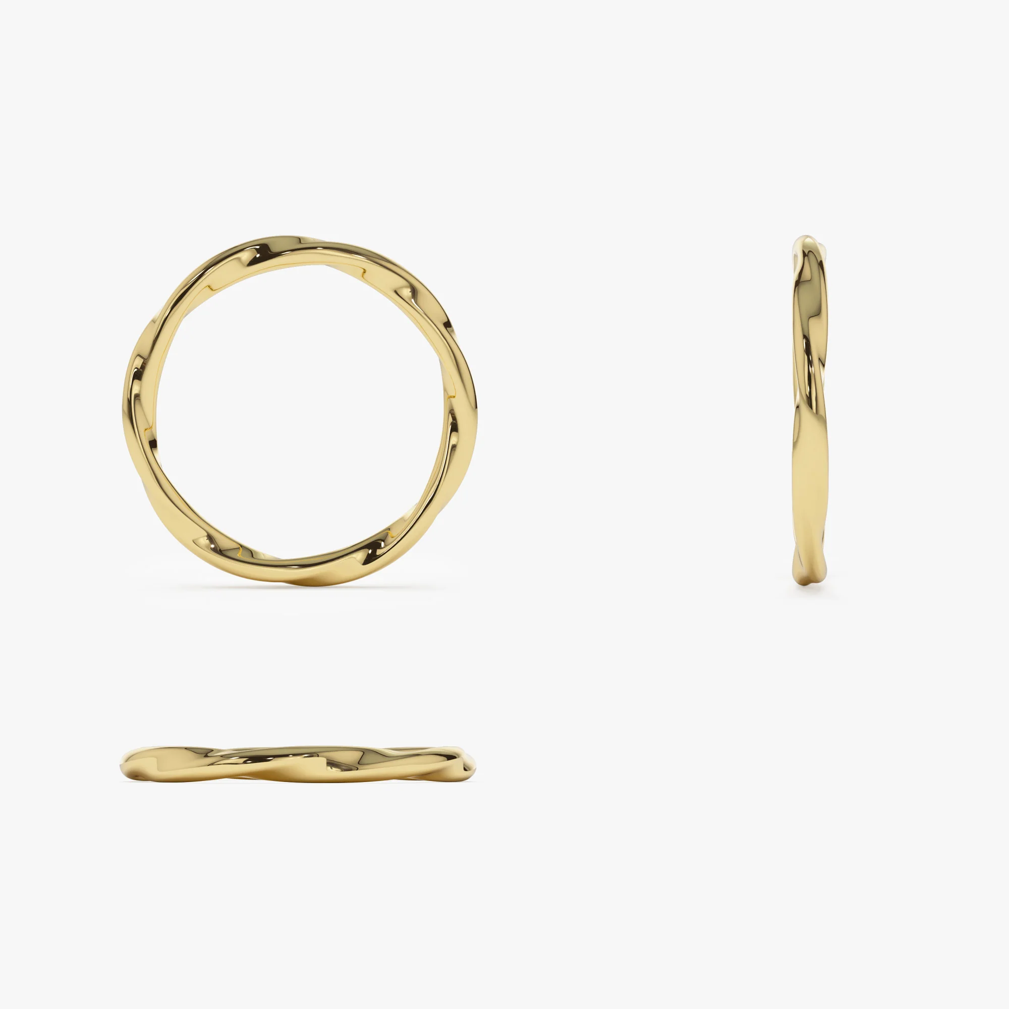 14k Wavy Promise Ring - Image 7