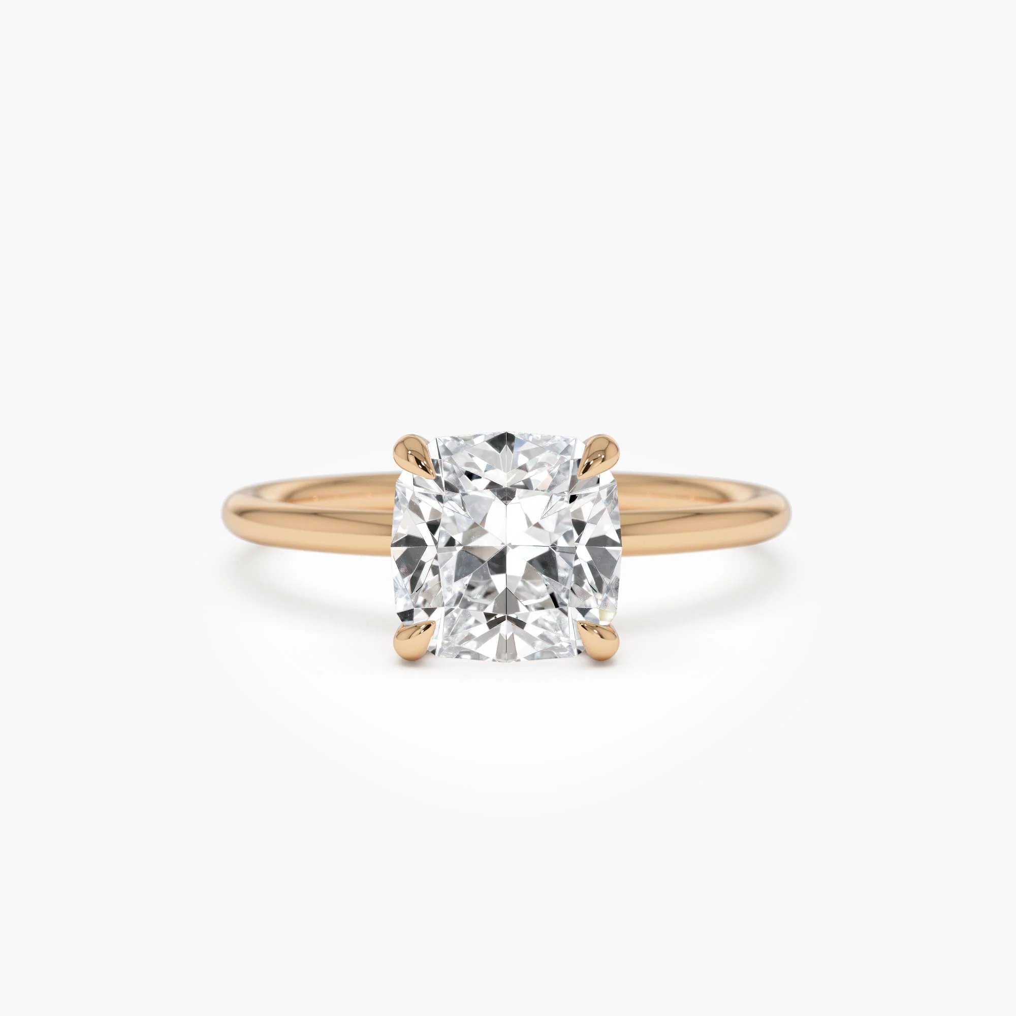 2.00 Ctw 14k Cushion Cut Lab Grown Diamond Engagement Ring - Evianne - Image 7