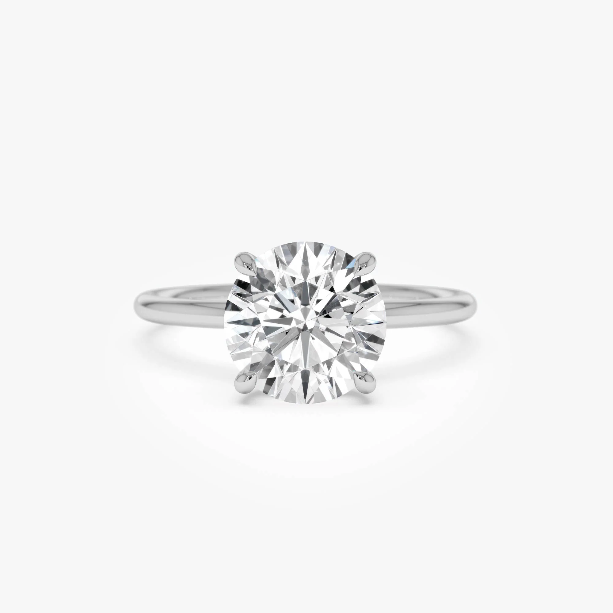 2.00 Ctw 14k Round Brilliant Prong Setting Lab Grown Diamond Engagement Ring  – Rosalind - Image 9