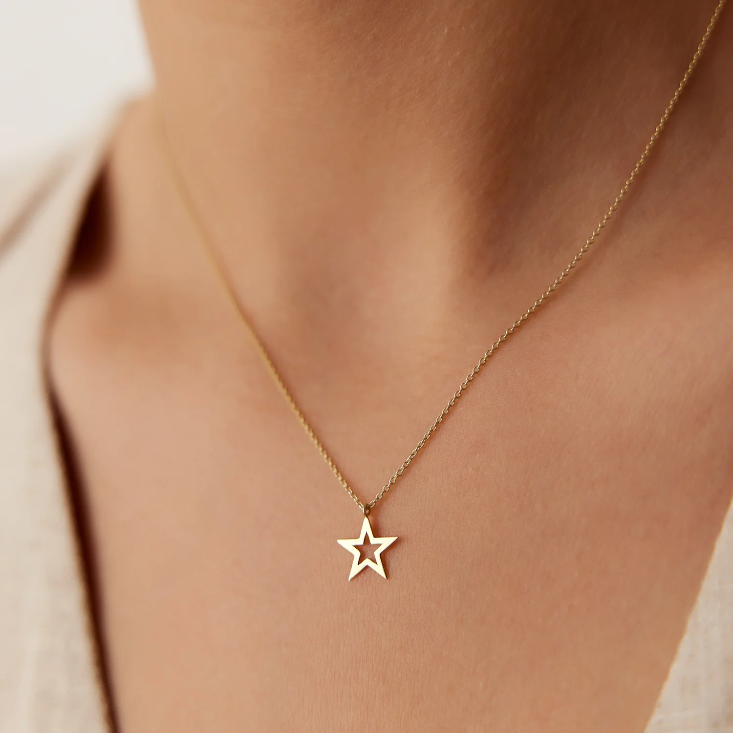 14k Star Necklace - Image 2
