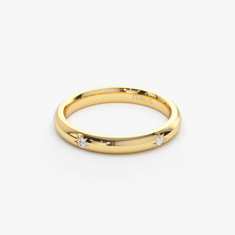 Star Setting Full Eternity Diamond Ring in 14k - Image 6